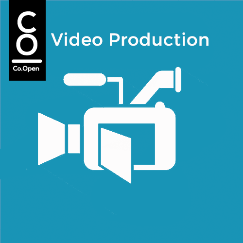Video camera icon with the text "Video Production"